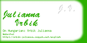 julianna vrbik business card